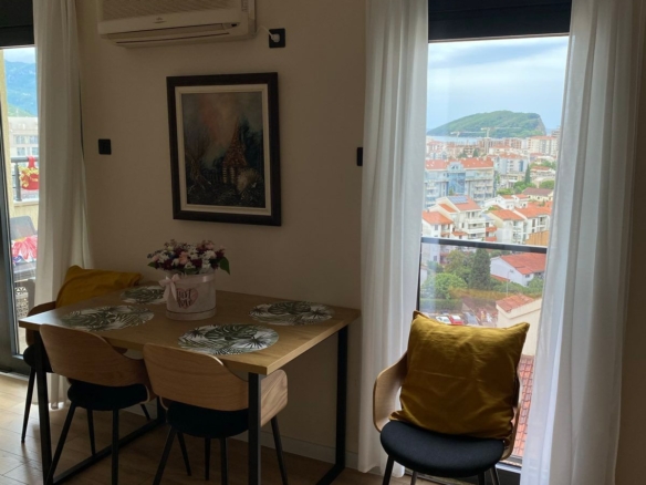 Dvosoban stan sa pogledom na more, Dubovica, Budva — fotografija 7