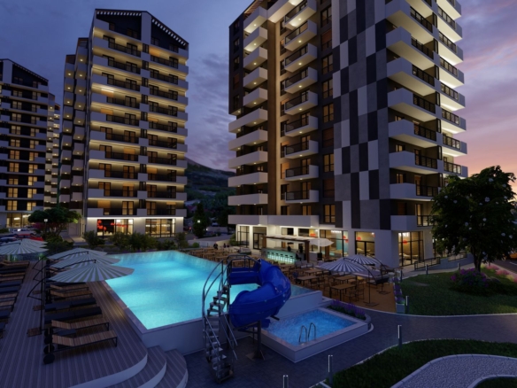 Prodaja jednosobnog stana 57m² u novom luksuznom kompleksu sa bazenom, SPA centrom i panoramskim pogledom na more – Bjeliši, Bar