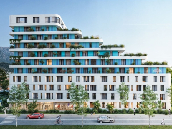 Prodaja stanova u ekskluzivnom kompleksu sa bazenom,Bar (Jednosoban stan 59.40m2)