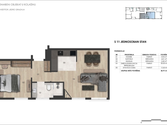Jednosoban stan 47 m² – Kolašin — fotografija 4