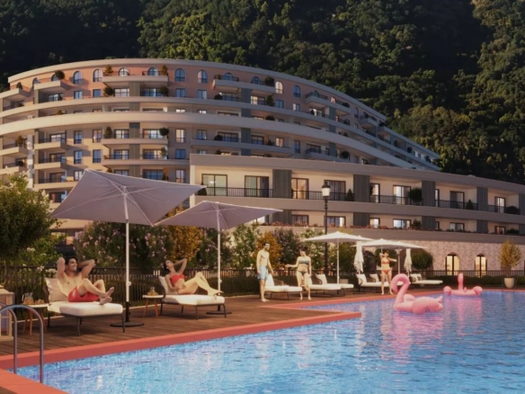 Trosoban penthouse 134.18m2 sa pogledom na more u novom stambenom kompleksu u Becicima