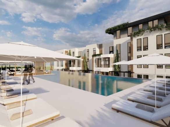 Dvosoban stan 98m2 u novom stambenom kompleksu sa bazenom-Kumbor,Herceg Novi
