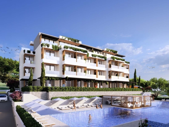 Jednosoban stan 64.24m2 u novom stambenom kompleksu sa bazenom-Kumbor,Herceg Novi