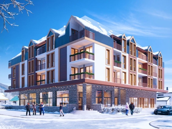 Studio apartman 27.7m2 u novom stambenom kompleksu u izgradnji,Kolasin