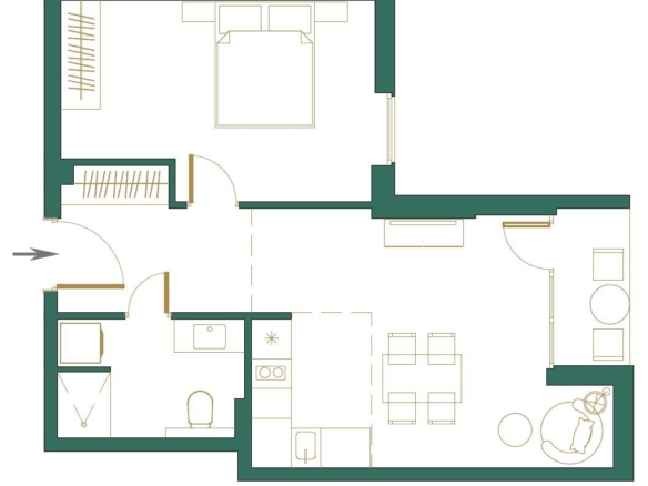 Jednosoban stan 51 m² – Kolašin — fotografija 11