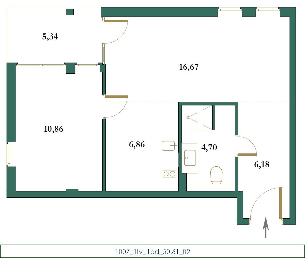 0409f89e-9dde-4279-bc18-022634f33f5f Jednosoban stan 51 m² – Kolašin — fotografija 13