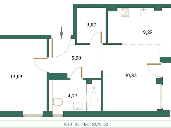 Jednosoban stan 51 m² – Kolašin — fotografija 14