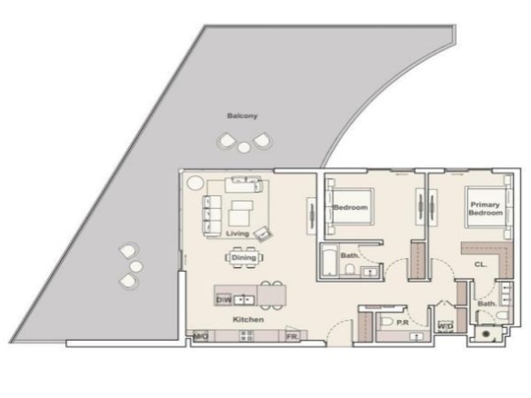 Dvosoban stan 225 m² – Dubai, Inostranstvo — fotografija 14