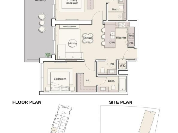 Dvosoban stan 104 m² – Dubai, Inostranstvo — fotografija 21