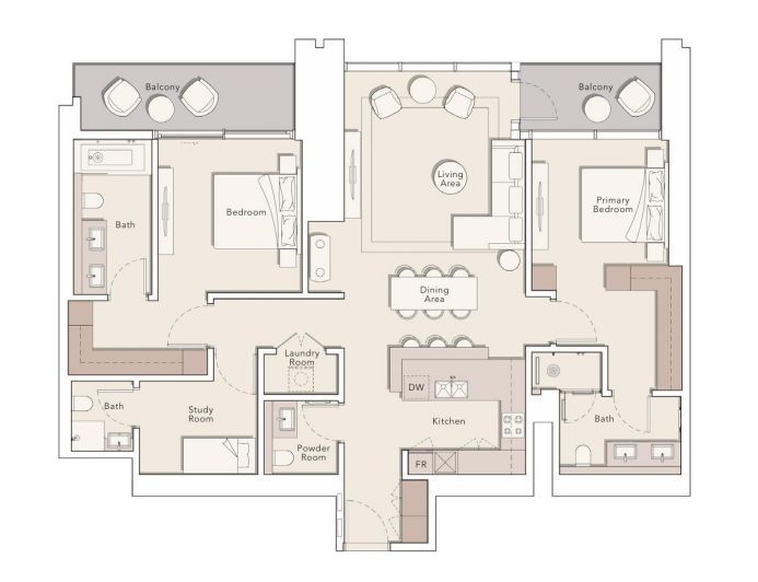 ff83c107-06c2-429a-818c-e0fd7ee73d49 Dvosoban stan 157 m² – Dubai, Inostranstvo — fotografija 19