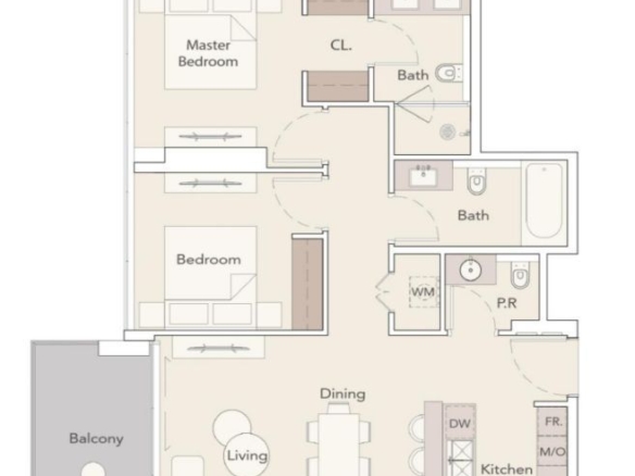 Dvosoban stan 98 m² – Dubai, Inostranstvo — fotografija 10