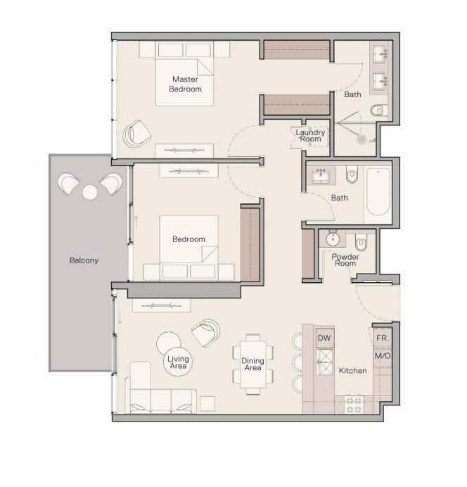 f53fa35b-6f60-49c4-a184-c65eeefd394b Dvosoban stan 115 m² – Dubai, Inostranstvo — fotografija 10