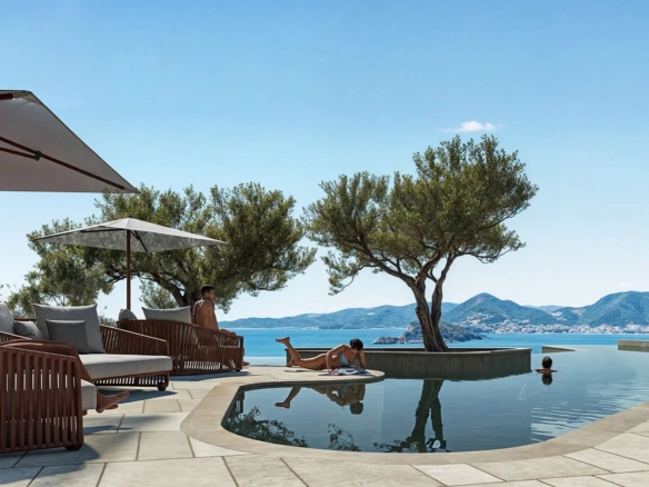 Jednosoban stan 65.03m2 u luksuznom stambenom kompleksu sa panoramskim pogledom na more, spa centrom i vrhunskim sadržajima u Reževićima, Budva
