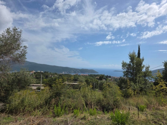 Urbanizovan plac sa trajnim pogledom na more – 1.058 m², Podi, Herceg Novi