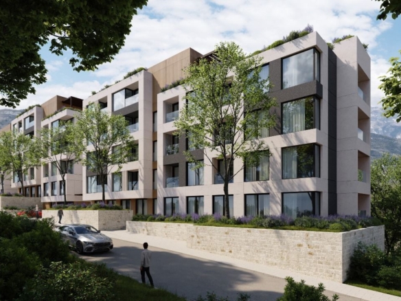 Dvosoban stan 86.96m² u novom kompleksu sa bazenom – Tivat, Mrčevac
