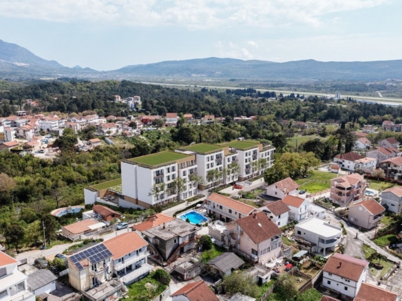 Jednosoban stan 45.39m² u novom kompleksu sa bazenom – Tivat, Mrčevac
