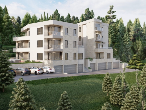 Jednosoban stan (47.25m2 + 40.06m2 zelene povrsine) u savremenom kompleksu sa pogledom na more u Tivtu – završetak izgradnje april 2026
