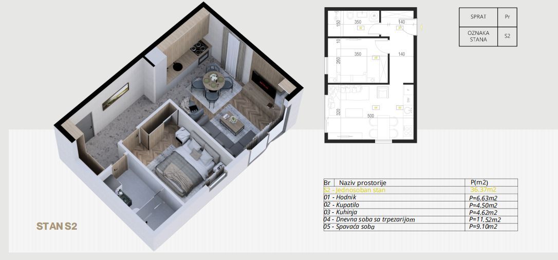 Garsonjera 26 m² – Podkošljun, Budva — fotografija 19