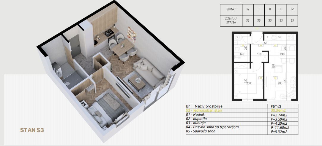 Garsonjera 26 m² – Podkošljun, Budva — fotografija 20