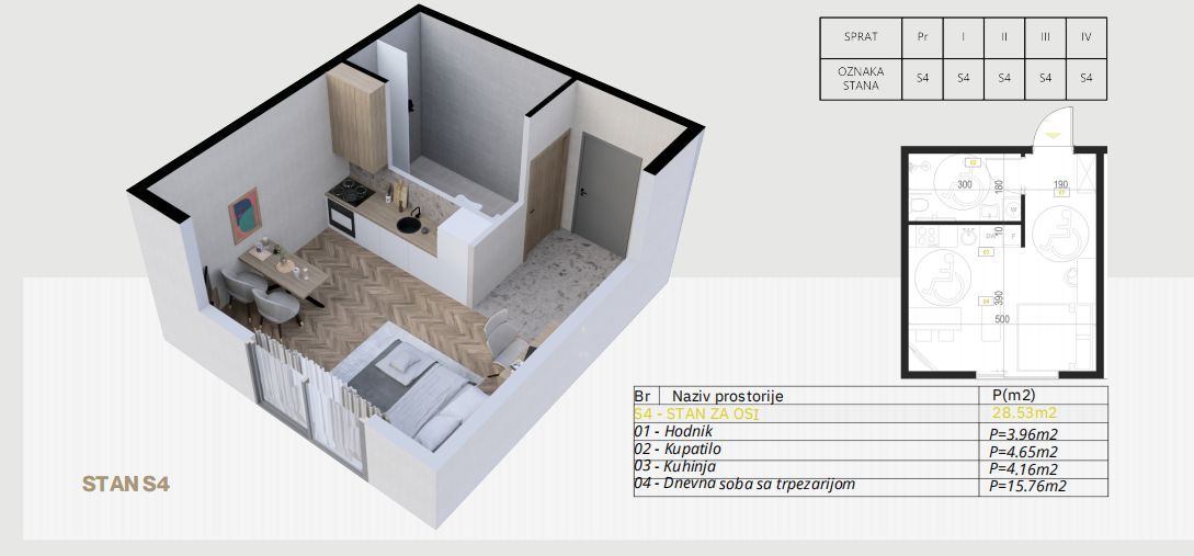 Garsonjera 26 m² – Podkošljun, Budva — fotografija 21
