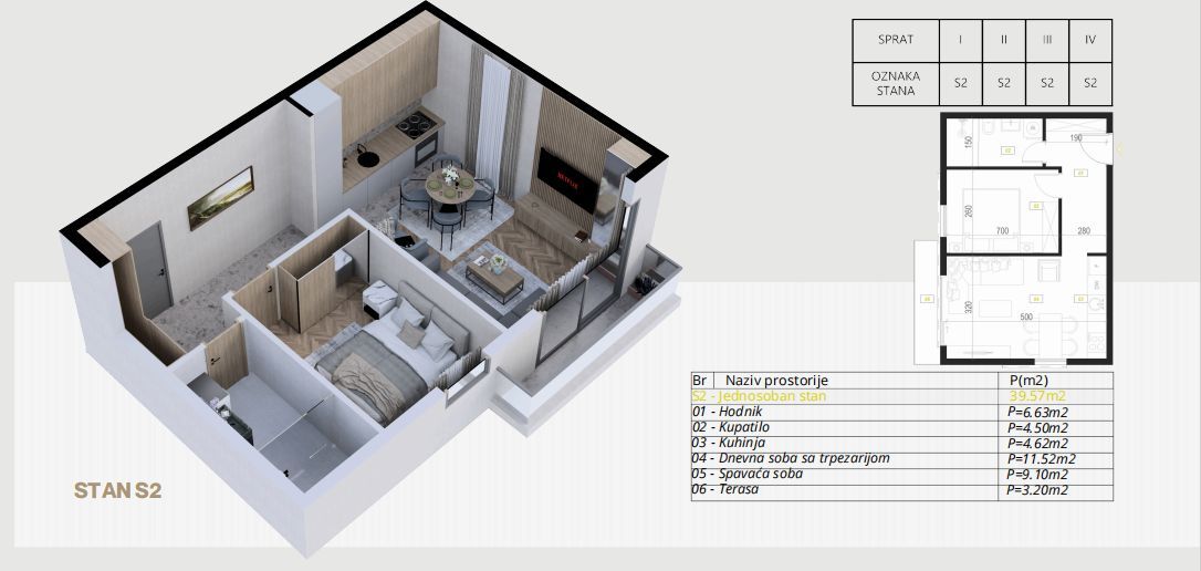 Garsonjera 26 m² – Podkošljun, Budva — fotografija 17
