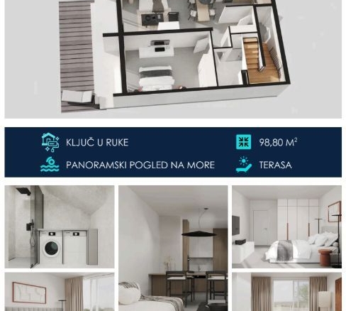 Dvosoban stan 78 m² – Tivat — fotografija 18