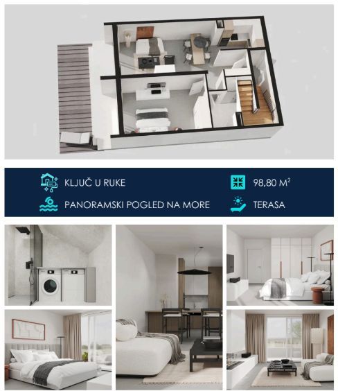 30b241a1-b65e-4580-9f3a-b717ab19b7d6 Dvosoban stan 78 m² – Tivat — fotografija 18