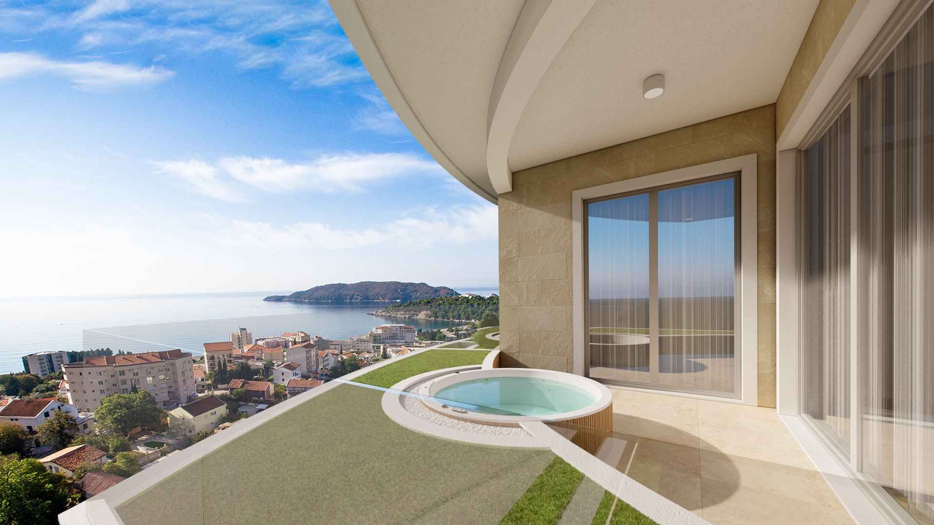 Dvosoban stan 69 m² – Bečići, Budva — fotografija 13