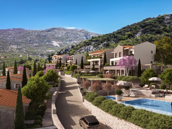 Luksuzan dvosoban apartman 85m2 u ekskluzivnom kompleksu u izgradnji, Markovići – Budva
