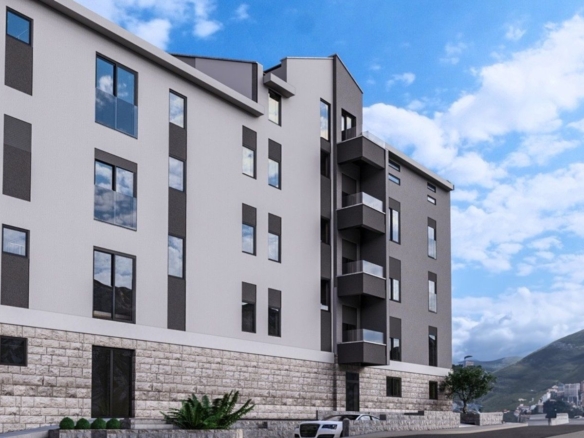Nov jednosoban stan sa pogledom na more 42.44m² – Lazi, Budva
