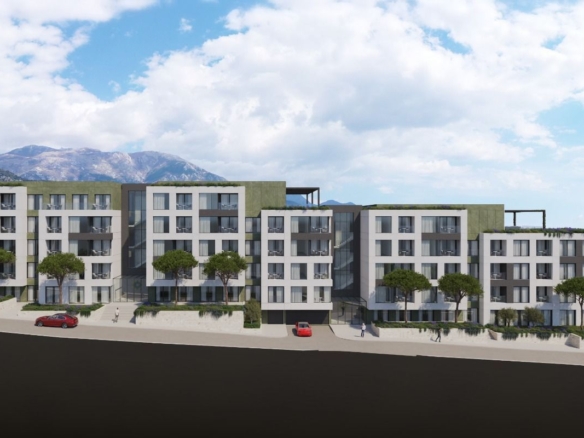 Jednosoban stan (44.35 m²) u novom kompleksu sa bazenom – Tivat, Mrčevac