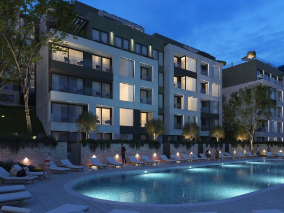 Jednosoban stan 41.39m² u novom kompleksu sa bazenom – Tivat, Mrčevac