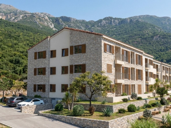 Jednosoban stan 39.86m² u luksuznom kompleksu Palazzo Jaz sa bazenom – Kovačko Polje, Kotor (Mogućnost odloženog plaćanja i kupovine putem hipotekarnog kredita)