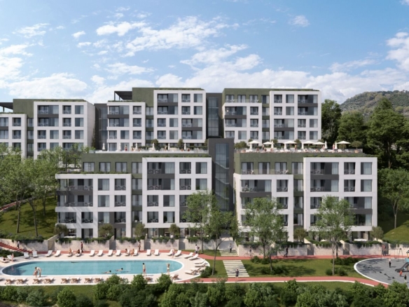 Studio apartman stan (27.06m²) u novom kompleksu sa bazenom – Tivat, Mrčevac