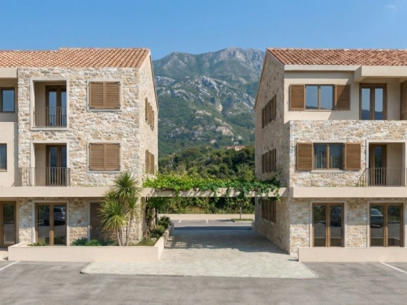 Jednosoban stan 46,08m² u luksuznom kompleksu Palazzo Jaz sa bazenom – Kovačko Polje, Kotor (Mogućnost odloženog plaćanja i kupovine putem hipotekarnog kredita)