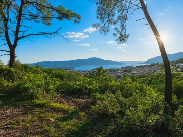 Urbanizovano zemljište 1500m² sa pogledom na more – Mrčevac, Tivat