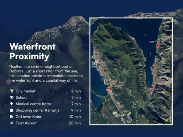 Jednosoban stan 58 m² – Dobrota, Kotor — fotografija 10