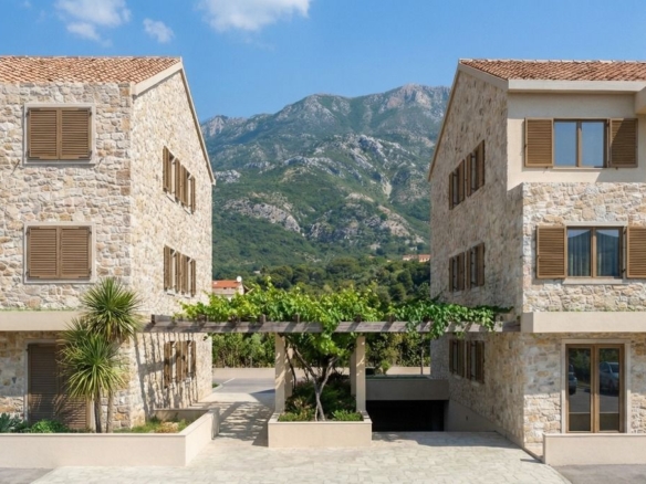 Jednosoban stan 46.87m² u luksuznom kompleksu Palazzo Jaz sa bazenom – Kovačko Polje, Kotor (Mogućnost odloženog plaćanja)