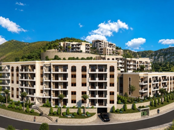 Dvosoban stan 71,51 m² u novom kompleksu sa bazenom – Dubovica, Budva | Bez plaćanja poreza 3%