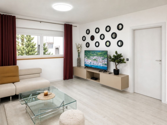 Prostran dvosoban stan 99 m² sa velikom terasom – Petrovac, Budvanska rivijera