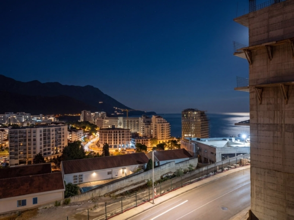Moderno opremljen studio apartman 42m2 sa pogledom na more-Becici,Anatoilia