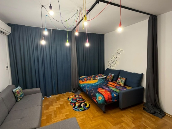 Moderno opremljen studio apartman 42m2 sa pogledom na more-Becici,Anatoilia