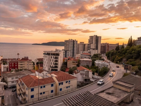 Izdavanje jednosobnog stana sa pogledom na more i grad – Rafailovići (NA PERIOD DO 01.O06.2027)