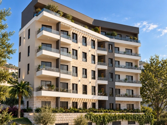 Trosoban stan 92.16m2 sa pogledom na more u novom kompleksu u izgradnji – Bečići