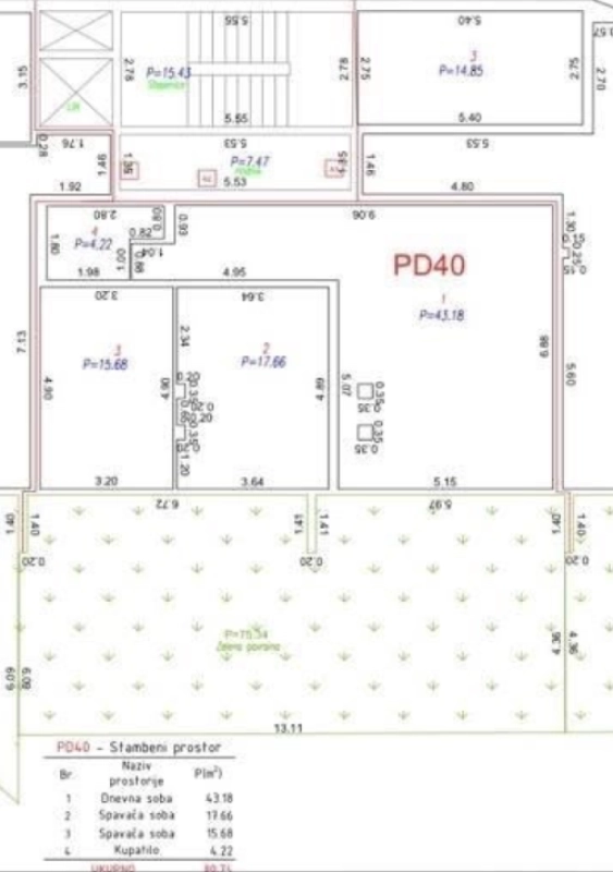 Dvosoban-stan-sa-terasom-u-Prznu-Budva-1 Dvosoban stan 81 m² – Pržno, Budva — fotografija 2
