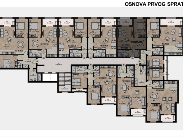 Dvosoban stan 82 m² – Ilino, Bar — fotografija 9