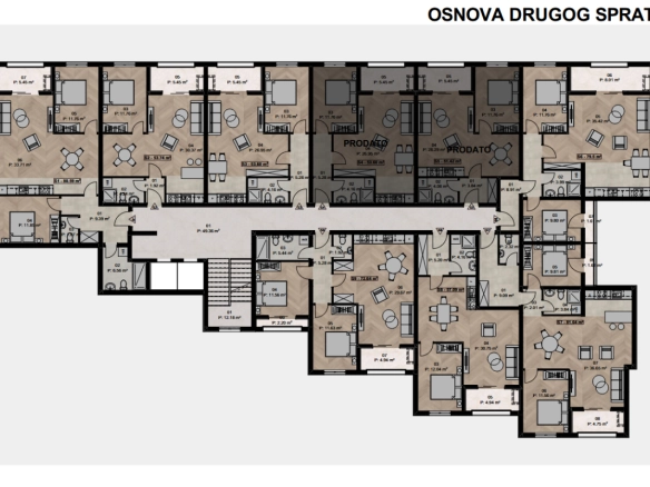 Dvosoban stan 82 m² – Ilino, Bar — fotografija 10