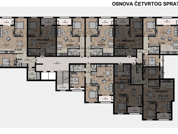 Dvosoban stan 82 m² – Ilino, Bar — fotografija 12