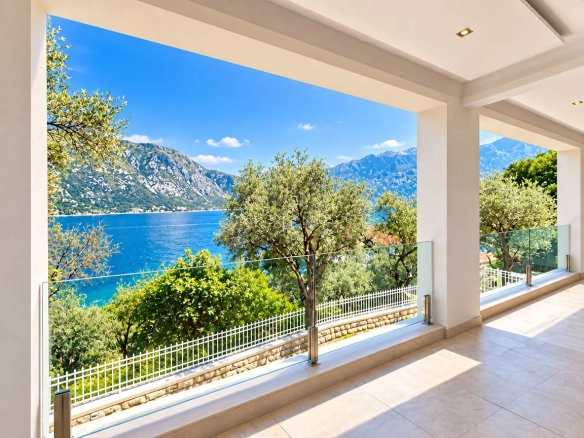 Luksuzna vila sa panoramskim pogledom na more – Stoliv, Kotor
