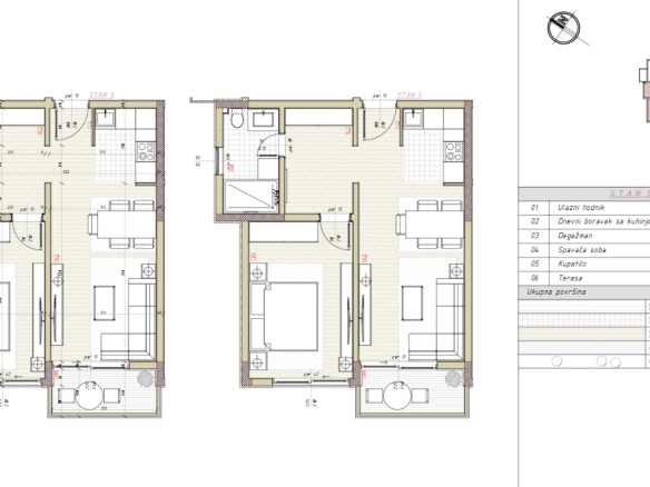 Jednosoban stan 51 m² u novogradnji sa bazenom – Bar